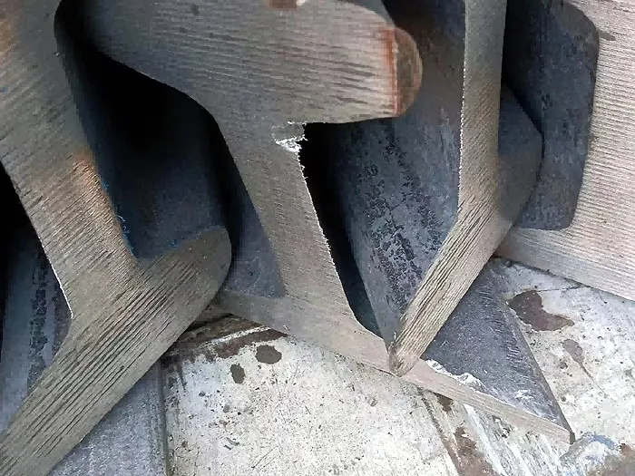 Rail en acier de type lourd GB 38 kg