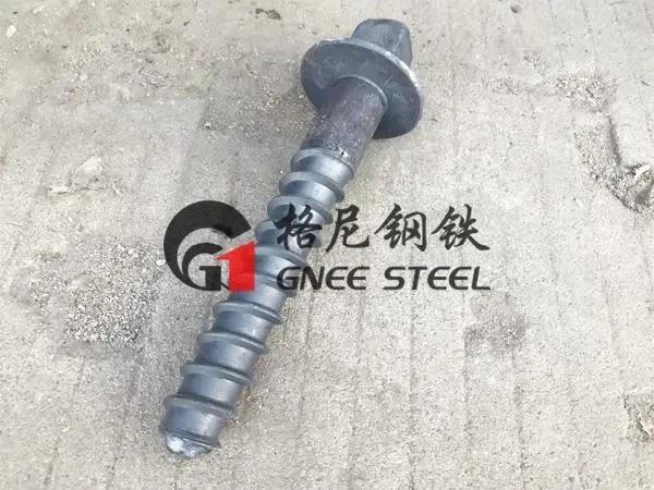 Pointes à vis à tête carrée pour chemin de fer